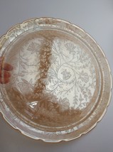 Vintage Floragold Jeanette Louisa Depression Glass Large Serving Tray Platter   - £11.68 GBP