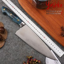 Handmade Chef Knife 8 Inch High Carbon Stainless Steel Kitchen Dining Tool New - £62.45 GBP