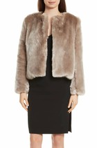 Milly faux fur jacket in MINK - size L - £170.20 GBP