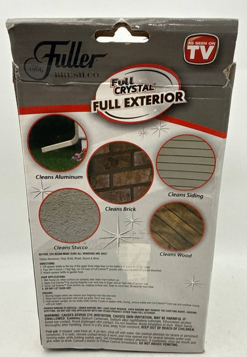 Fuller Brush FBFCEX-6 Exterior Cleaner 4 oz Powder Non Toxic Surface Cleaner Item image 8