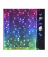 9.8’x9.8’ Smart Curtain Lights, Curtain String Lights App Remote, Google... - $32.66