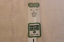 HO Scale Evergreen, 3 Pieces H-Column 1/8&quot; .125&quot;  Styrene #284 - £9.38 GBP