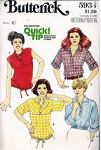 Misses&#39; LOOSE-FITTING TOPS Vintage 1960s Butterick Pattern 5934 Size 10 - $16.00