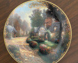 Thomas Kinkade&#39;s Simpler Times Decorative Plate September Cobblestone Lane - £7.75 GBP