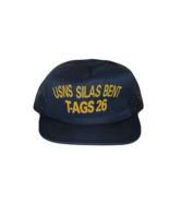 USNS SILAS BENT T-AGS 26 Cap Hat Rope Mesh Snapback Navy Blue Vintage Po... - $248.63 MXN