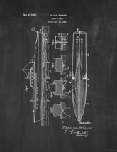 Ship&#39;s Hull Patent Print - Chalkboard - £6.41 GBP+