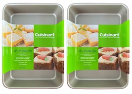 2Pk Cuisinart 13 by 9-Inch Chef&#39;s Classic Nonstick Bakeware Cake Pan, Champagne - £34.23 GBP