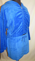 Juicy Couture Plus Size 3X Royal Blue Velour Skirt And Hoodie Set - £58.57 GBP