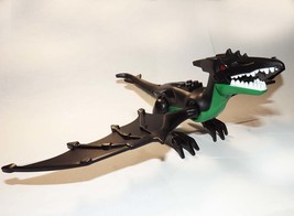 Building Block Dragon Black and Green Minifigure Custom - $26.00