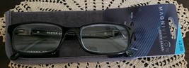 Foster Grant~Black Plastic Frame Reading Glasses ~ +2.00 ~ Boston ~ LO0318 ~ G28 - £17.54 GBP