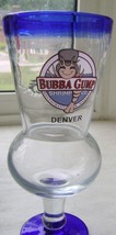 Bubba Gump Shrimp Co Denver Blue Rimmed Tall Hurricane Souvenir Glass. - £11.04 GBP