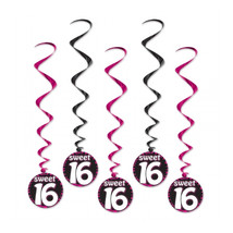 Beistle Company Sweet 16 Whirls - Pack of 6 - $1,028.01 MXN