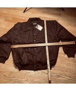 NEW Vintage Wool Blend Jacket Men 2XL REGAL WEAR Coat Dark Brown Felt - £63.22 GBP