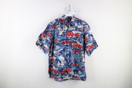 Vtg 90s Reyn Spooner Mens Small All Over Print Emergency Responders Button Shirt - £51.75 GBP