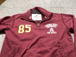 Arizona State Sun Devils 1/4 Zip Sweatshirt ASU Small League Collegiate Wear - $12.86