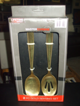 Master Cuisine 2-Piece Gold Serving Set - Brand New!! - $18.44