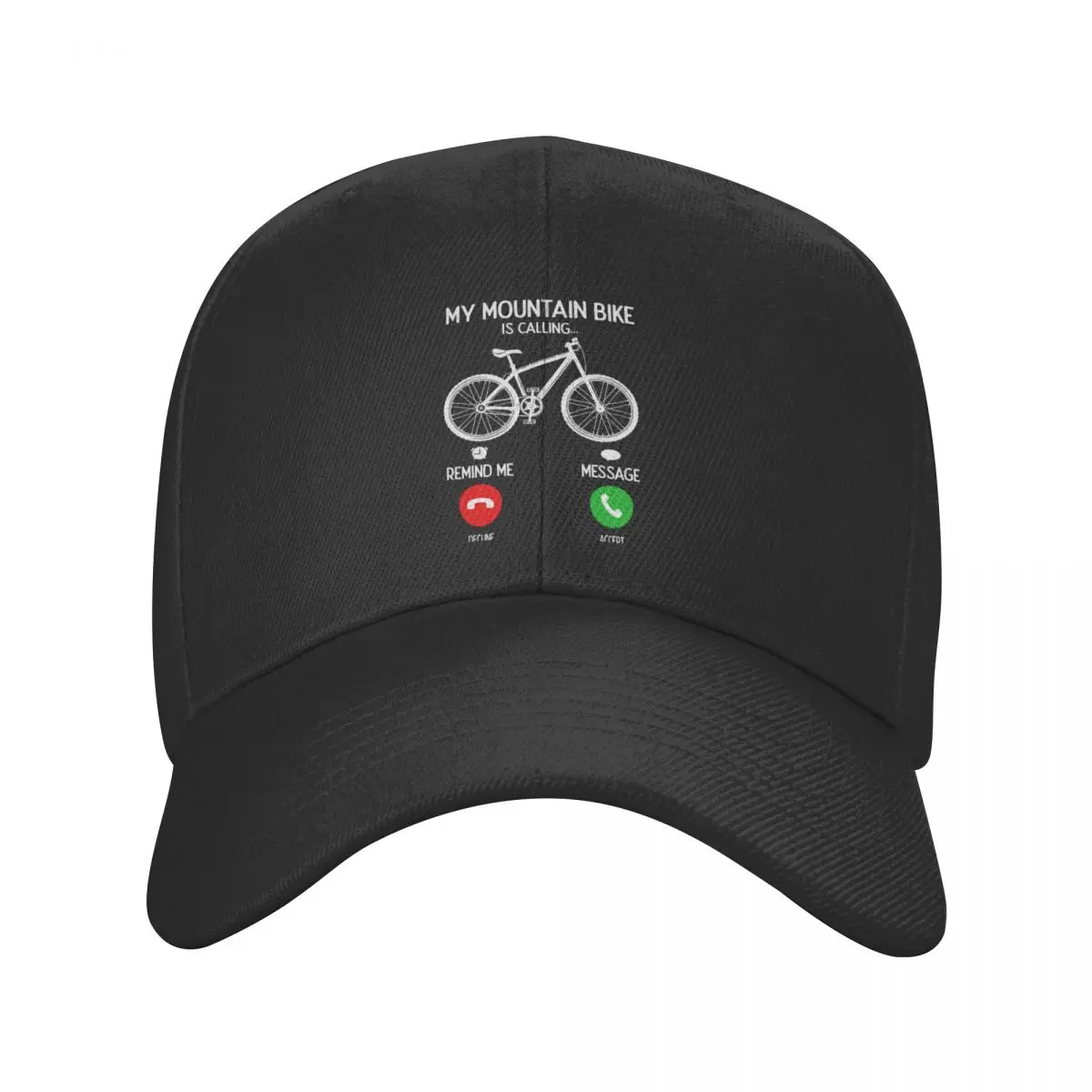 Mountain Bike Is Calling Baseball Cap MTB Bicycle Cyclist Ride Dad Hat Hats Snap - £12.89 GBP