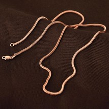 MIQIAO 925 Sterling Silver tail Chain Platinum Rose Gold Color Long 40 4... - £43.61 GBP