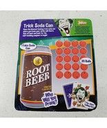 DC comics The Joker Prank Shop Root Beer Trick Soda Can Toy NEW Sealed - £9.55 GBP