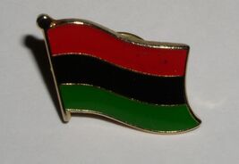 Afro American Wavy Flag Tie Tack Lapel Pin African Unity Pan-African 3/4"** - $4.99