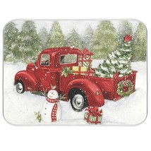 Christmas Red Truck Snowman Dish Drying Mat 18X24 For Kitchen Winter Xma... - £23.14 GBP