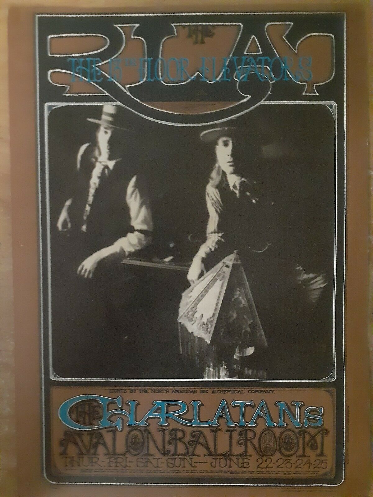 Mint 13th Floor Elevators Charlatans Avalon Postcard Poster Fillmore - $19.99