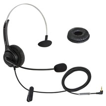 2.5 Mm Jack Phone Headset On Ear Headphones Hands Free For Cordless Land... - £28.73 GBP