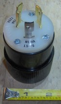 1 NEW HUBBELL L520P  20A, 125 VAC, 2P,  3 Wire LOCKING Lock Male PLUG Cord - $22.27