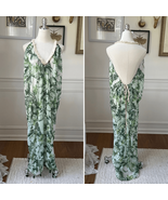 Subtle Luxury Pool To Party Green Frond Pool Swim Coverup Sundress $100 ... - €35,84 EUR