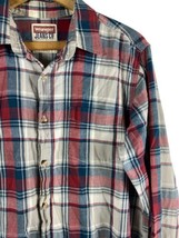 Wrangler Plaid Shirt Size Medium Mens Button Down Shirt Farm Western Wea... - £25.80 GBP