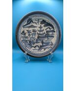 Canton Style Plate Artist Signed Studio Pottery - $44.55