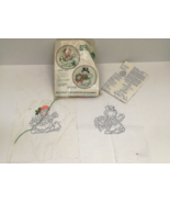 Bernat crewel embroidery vintag Mr. Mrs. snowman partially finished yarn... - $29.79 CAD
