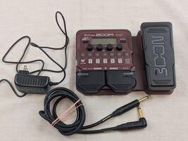 Zoom B1X Four Multi-Effects Bass Pedal w/ 6 ft Mogami Guitar cable &amp; AC ... - $84.14