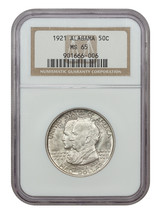 1921 50C Alabama NGC MS65 - £660.74 GBP