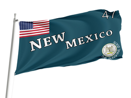 New Mexico 1912-1925 Flag,Size -3x5Ft / 90x150cm, Garden flags - $29.80