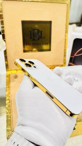 CUSTOM 24k Gold Plated Frame Apple iPhone 17 Pro Max 1 TB White Back Unlocked Item image 12