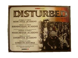 Disturbed Poster European Tour English Concert - £33.62 GBP