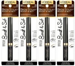 4x L&#39;Oreal Brow Stylist Boost &amp; Set Volumizing Mascara, 460 Clear Transp... - $11.00