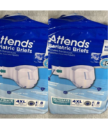 Lot of 2 Attends Bariatric Adult Brief 4XL Heavy Absorbency Bariatric 16 Ct - $20.10 CAD