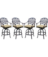 Patio bar stool set of 4 Elisabeth cast aluminum Outdoor swivel Barstool... - €1.199,31 EUR Patio bar stool set of 4 Elisabeth cast aluminum Outdoor swivel Barstool... - €1.199,31 EUR