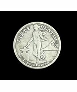 1918-S 50 Centavos Philippines US San Francisco Mint Silver Coin Fifty USA - €18,67 EUR