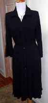 NWT - $99.00 J. JILL 3/4 Length Sleeve Little Black Shirt Dress Size: S - £24.05 GBP