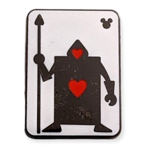 Alice in Wonderland Disney Pin: Heart Playing Card Guard  - $8.90