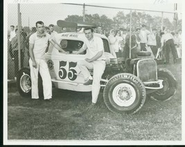 Mike Mirel #55-WINGED MODIFIED-AUTO RACE-1963 Photo - £16.38 GBP