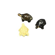 Ceramic Marble Small Turtle Figures Lot of 3 Tiny Decoration Measures 1.... - $16.48