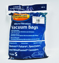 Hoover Type S Canister Vacuum Bags, EnviroCare, 9 Pk - £10.14 GBP