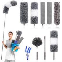 Dusters For Cleaning High Ceiling Fan(9Pcs), Microfiber Duster With Extension Po - £27.06 GBP