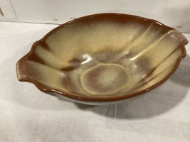 Frankoma 201  Desert Gold Oval Flower Shaped Serving Bowl Vintage - £12.25 GBP