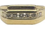 .90 Men&#39;s Cluster ring 14kt Yellow Gold 384068 - £567.56 GBP