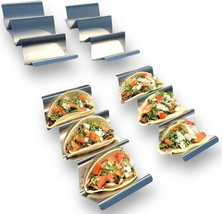 Taco Holders Set of 4 - Premium Large Taco Shells Plates Holds up to 3 or 2 Taco - £18.58 GBP